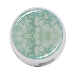 Light Circles, Mint Green Color 4-port Usb Hub (two Sides)  by picsaspassion