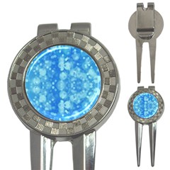 Light Circles, Dark And Light Blue Color 3-in-1 Golf Divots by picsaspassion