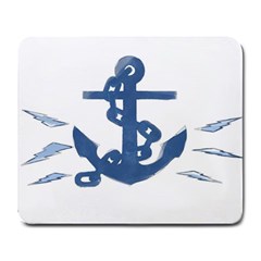 Blue Anchor,  Aquarel Painting Art Large Mousepads by picsaspassion