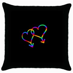 Love Is Love Throw Pillow Case (black) by Valentinaart