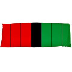 Kwanzaa Colors African American Red Black Green  Body Pillow Case Dakimakura (two Sides) by yoursparklingshop