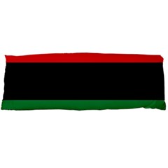 Pan African Unia Flag Colors Red Black Green Horizontal Stripes Body Pillow Case Dakimakura (two Sides) by yoursparklingshop