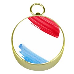 Tricolor Banner Flag, Red White Blue Gold Compasses by picsaspassion