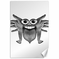 Body Part Monster Illustration Canvas 24  X 36  by dflcprints