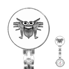 Body Part Monster Illustration Stainless Steel Nurses Watch by dflcprints