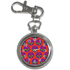 Christmas Candles Seamless Pattern Key Chain Watches by Amaryn4rt