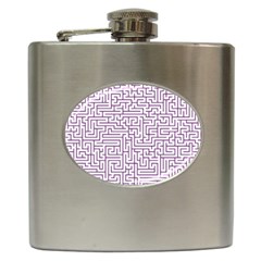 Maze Lost Confusing Puzzle Hip Flask (6 Oz) by Amaryn4rt