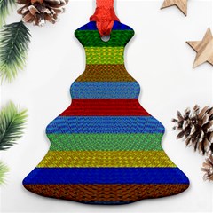 Pattern Background Christmas Tree Ornament (2 Sides) by Amaryn4rt