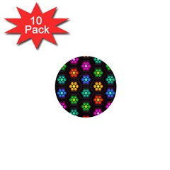 Pattern Background Colorful Design 1  Mini Buttons (10 Pack)  by Amaryn4rt