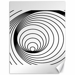 Spiral Eddy Route Symbol Bent Canvas 18  X 24   by Amaryn4rt