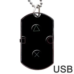 Joystick  Dog Tag Usb Flash (one Side) by Valentinaart