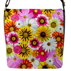 Flowers Blossom Bloom Nature Plant Flap Messenger Bag (s) by Amaryn4rt