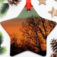 Twilight Sunset Sky Evening Clouds Ornament (star)  by Amaryn4rt