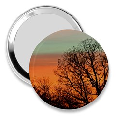 Twilight Sunset Sky Evening Clouds 3  Handbag Mirrors by Amaryn4rt