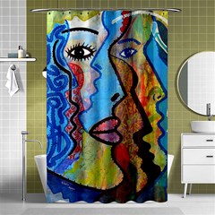 Graffiti Wall Color Artistic Shower Curtain 48  X 72  (small)  by Amaryn4rt