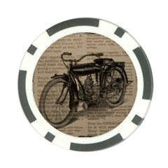 Vintage Collage Motorcycle Indian Poker Chip Card Guards by Amaryn4rt