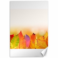 Autumn Leaves Colorful Fall Foliage Canvas 12  X 18   by Amaryn4rt