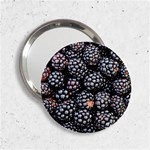 Blackberries Background Black Dark 2.25  Handbag Mirrors Front