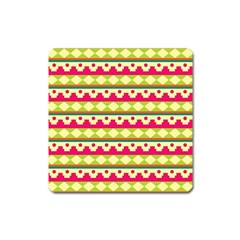 Tribal Pattern Background Square Magnet by Amaryn4rt