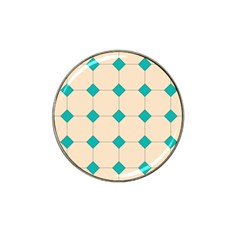 Tile Pattern Wallpaper Background Hat Clip Ball Marker by Amaryn4rt