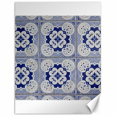 Ceramic Portugal Tiles Wall Canvas 12  X 16   by Amaryn4rt