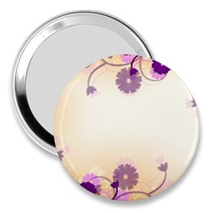 Floral Background 3  Handbag Mirrors by Amaryn4rt