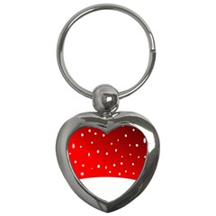 Christmas Background  Key Chains (heart)  by Nexatart