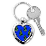 Christmas Trees Key Chains (Heart)  Front