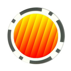 Graphics Gradient Orange Red Poker Chip Card Guard by Nexatart