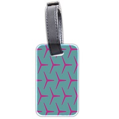 Pattern Background Structure Pink Luggage Tags (two Sides) by Nexatart