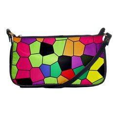 Stained Glass Abstract Background Shoulder Clutch Bags by Nexatart