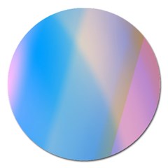 Twist Blue Pink Mauve Background Magnet 5  (round) by Nexatart