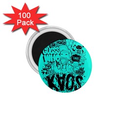 Typography Illustration Chaos 1 75  Magnets (100 Pack)  by Nexatart