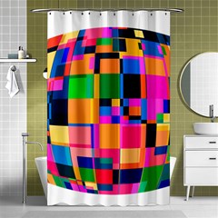 Color Focusing Screen Vault Arched Shower Curtain 48  X 72  (small)  by Nexatart