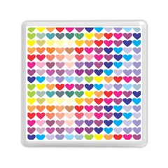 Heart Love Color Colorful Memory Card Reader (square)  by Nexatart