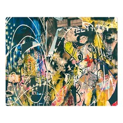 Art Graffiti Abstract Lines Double Sided Flano Blanket (large)  by Nexatart