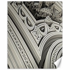 Arches Fractal Chaos Church Arch Canvas 11  X 14   by Nexatart