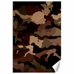 Background For Scrapbooking Or Other Camouflage Patterns Beige And Brown Canvas 20  X 30   by Nexatart