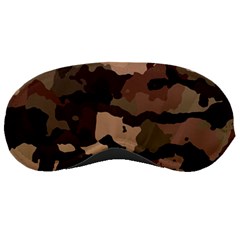 Background For Scrapbooking Or Other Camouflage Patterns Beige And Brown Sleeping Masks by Nexatart