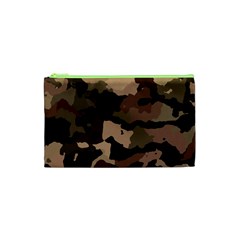 Background For Scrapbooking Or Other Camouflage Patterns Beige And Brown Cosmetic Bag (xs) by Nexatart