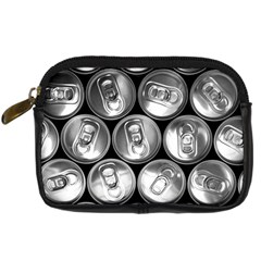 Black And White Doses Cans Fuzzy Drinks Digital Camera Cases by Nexatart