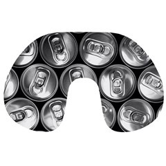 Black And White Doses Cans Fuzzy Drinks Travel Neck Pillows by Nexatart