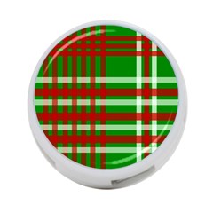 Christmas Colors Red Green White 4-port Usb Hub (two Sides)  by Nexatart