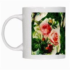 Floral Collage White Mugs by Nexatart