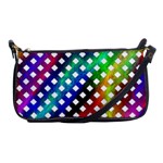 Pattern Template Shiny Shoulder Clutch Bags Front