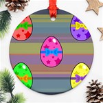 Holidays Occasions Easter Eggs Ornament (Round) Front