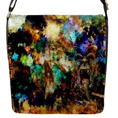 Abstract Digital Art Flap Messenger Bag (s) by Nexatart