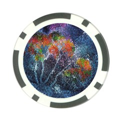 Abstract Digital Art Poker Chip Card Guard by Nexatart