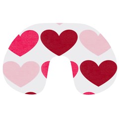 Valentine S Day Hearts Travel Neck Pillows by Nexatart