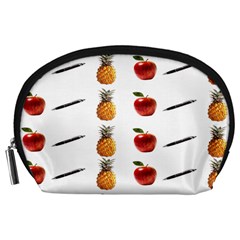 Ppap Pen Pineapple Apple Pen Accessory Pouches (large)  by Nexatart